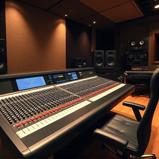 Image of Resonance Records' SSL 4000 E Series console