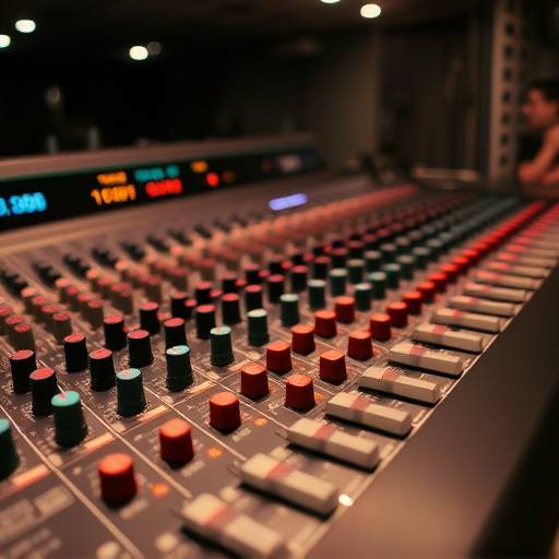 Screenshot of the same mixing console after professional mixing and mastering, showcasing enhanced audio levels and clarity, representing the 'after' stage.